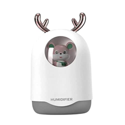 Mini umidificatore d'aria, umidificatore a nebbia fresca 360 ml umidificatore portatile Umidificatore ricaricabile con corna con corna características