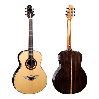 Legno Pieno massello di 40 Pollici Chwochi c5. Chitarra Acustica, AAA. Guitarra elettrica in Stile Abete Rosso Massiccio AMINIY (Color : Guitar, Size 