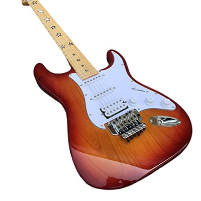 Chitarra Elettrica con Cinque Tastiere in Acero Intarsiato Guitars A Corda d'Acciaio Acustico XIXINYA (Color : Guitar, Size : 41 Inches)