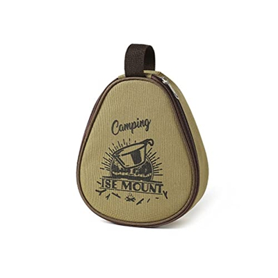 Leadthin Borsa da campeggio può contenere 4-7 ciotole tasca in rete comoda borsa da campeggio resistente cachi