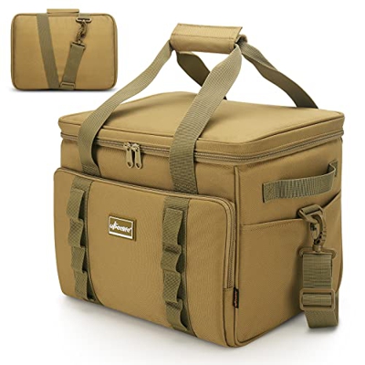 Upeelife 24L Borsa Termica, Pieghevole Borsa Frigo Isoterma per Alimenti, Grande Borsa Porta Pranzo Isoterma con Tracolla per Famiglia All'aperto Picn