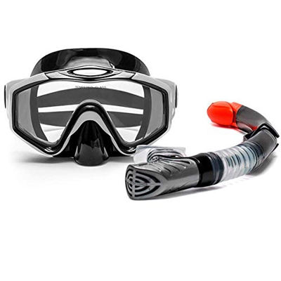 Maschera per lo snorkeling, Maschere per immersioni facili da respirare, Set per snorkeling a secco Maschera per lo snorkeling antiappannamento, Respi