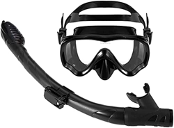 QHYXT Maschera da Snorkeling Integrale Maschera da Snorkeling Set di Tubi da Snorkeling Maschera da Sub Occhialini da Nuoto antiappannamento Tubo da S precio