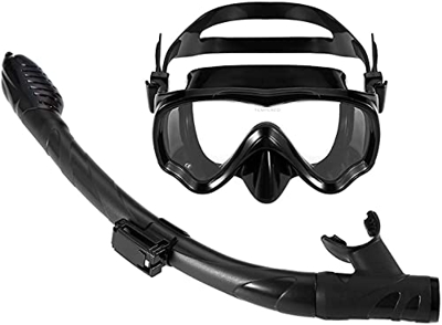 QHYXT Maschera da Snorkeling Integrale Maschera da Snorkeling Set di Tubi da Snorkeling Maschera da Sub Occhialini da Nuoto antiappannamento Tubo da S