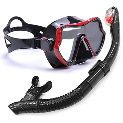QHYXT Maschera da Snorkeling Maschera da Sub Professionale antiappannamento Set da Snorkeling per Immersioni, Nuoto, Snorkeling e Altri Sport subacque