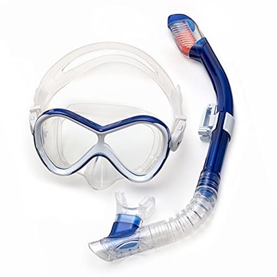 Set di maschere subacquee per bambini, attrezzatura per lo snorkeling professionale, occhiali antiappannamento con tubo per occhiali da snorkeling per