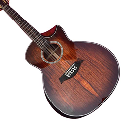 Tutti i Koa Wood 12 Strings K24CE Chitarra Acustica con Chataway AMINIY (Color : Guitar Fishman Case, Size : 41 Inches) en oferta