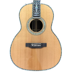Solid Abete 39 Pollici OOO Style Guitar Acoustic Guitar Real Madre Pearl Intails Intails Ebano Fingerboard AMINIY (Color : Guitar Fishman Case, Size : en oferta