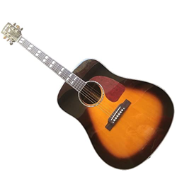 Ksg 41" Handmade G45 G45 Guitar Acoustic Vintage Sunburst Acoustic Electric Guitar Spedizione Gratuita Acoustic Due intarsi AMINIY (Color : Guitar Fis en oferta