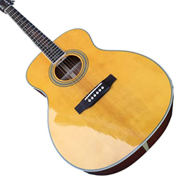 Bionda OM28 Guitar Acoustic Guitar Mogany OM-28 Acoustic Electric Guitar Snow Snow Intails Ooo-28. Chitarra di Trasporto Libero da 40"Acoustic AMINIY  en oferta