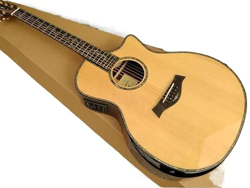 2018 Nuovo + Fabbrica + Chitarra Acustica in Legno massello di chaylor ps14ce Tutto Solido TY PS1. 4CE Guitar Acoustic Grooh Sintonizzatori Ebony Fret en oferta