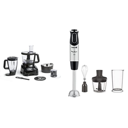 Moulinex FP8218 Double Force, Robot da Cucina Multifunzione, Lame con Tecnologia PowelixLife & DD6558 Quickchef 3in1 Mixer ad Immersione, Tecnologia P precio