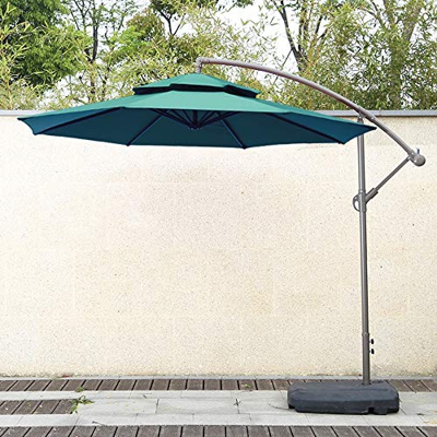 Ombrellone da giardino pieghevole in stile europeo, ombrellone da spiaggia portatile per esterni, ombrellone impermeabile con custodia, adatto per pis