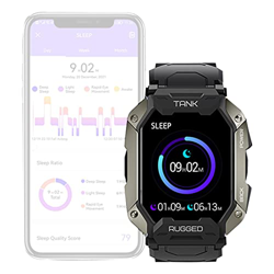 Corset Smartwatch Impermeabile 5ATM,Fitness Tracker da Uomo - Fitness Tracker con cardiofrequenzimetro, Smartwatch Impermeabile per Ossigeno nel Sangu en oferta