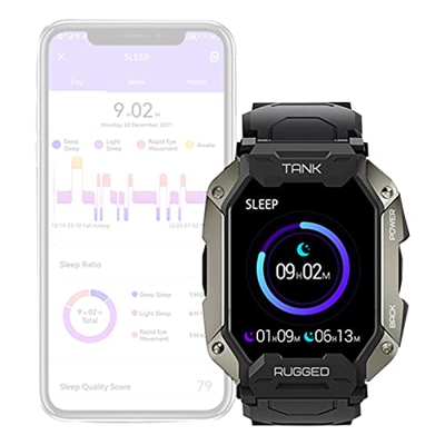 Corset Smartwatch Impermeabile 5ATM,Fitness Tracker da Uomo - Fitness Tracker con cardiofrequenzimetro, Smartwatch Impermeabile per Ossigeno nel Sangu