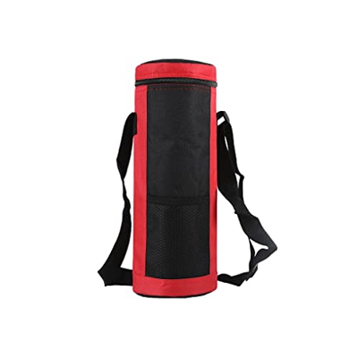 ICDKOYK Borraccia Termica Borsa Termica con Cinghia Regolabile Borsa Universale Isolante Multiuso Borse Termiche Viaggiare Sportivi, Rosso