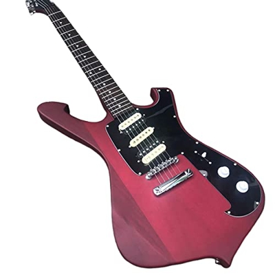 AURH Chitarra Elettrica, Red Matte Paint Acoustic Acciaio Guitars Guitars Guitar Strings Acciaio Acustico XIXINYA (Color : Guitar, Size : 41 Inches)