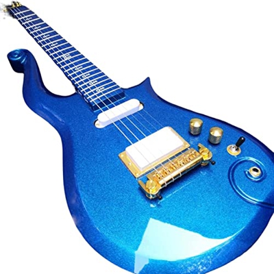 AURH Chitarre di Acero dipinte Blu Metallizzato Blu della Chitarra del Collo di fingerine del Collo e del Corpo di Acciaio Acustico XIXINYA (Size : 39