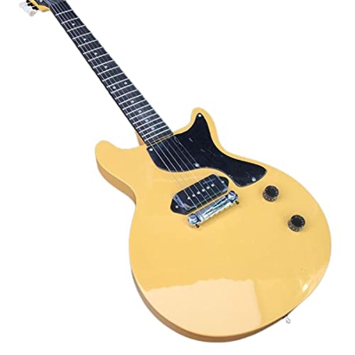 AURH Guitar Elettrico Body in Mogano Massello con Vernice Gialla Lucida, Chitarre Stringa d'Acciaio Acustico XIXINYA (Color : Guitar, Size : 41 Inches