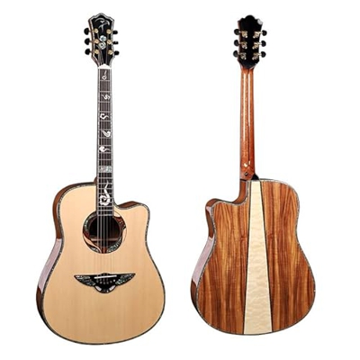 41 Pollici Tutta la Chitarra Acustica in Legno Massima D, koa e Acero bac KCHWOCHI C-70 Guitarra elettrica Top Abete Rosso Solido AMINIY (Color : Guit