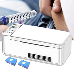 咚呱 Mini Portatile Borsa Termica per Insulina, Mantiene Freschi E Isolati I Farmaci per Il Diabete, 2 * Batteria (12-16 Ore), per Casa, Auto, Viaggi, C precio