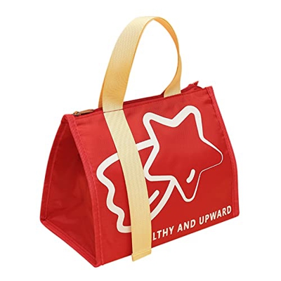 CiniYuklo Lunch Carry Thermal Cold - Borsa termica da picnic, borsa per il pranzo e le escursioni (rosso, taglia unica)