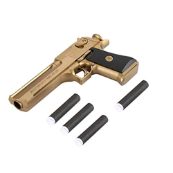 Kandall Pistola giocattolo, Pistola in gomma Pallottola Giocattoli per bambini - Oro características
