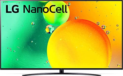 LG NanoCell 86NANO766QA Smart TV 4K 86" Serie NANO76 2022, Processore α7 Gen 5, AI Picture & Sound Pro, 2 HDMI 2.1, VRR, Google Assistant e Alexa, Wi-