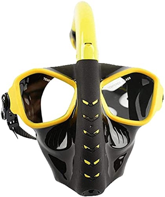 Maschere subacquee Maschera per Lo Snorkeling Nuoto Attrezzatura per l'aspirazione Subacquea Maschera a Pieno facciale a Prova di Acqua per Adulti (Co