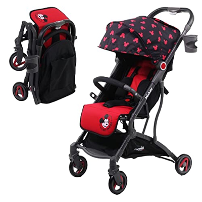 Nania - Passeggino Cassy (6-36 mesi) leggero e compatto - pieghevole con una sola mano - posizione sdraiata - borsa per il trasporto inclusa - Disney 