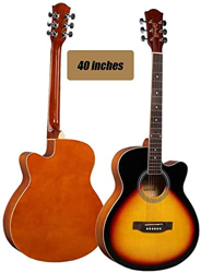 Full Size Guitar Acoustic Guitar 40 Inches Beginner Ballad Teens Can Carry Fingerstyle Wooden Guitar Adjustable Metal Knob Beginner Acoustic Guitar St características