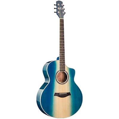 SheIRin Chitarra Acustica per Principianti Adulti Full Size Cutaway Acustica Guitarra Bundle Kit con Custodia per Cinghia Tuner Capo String 4 Plettri,