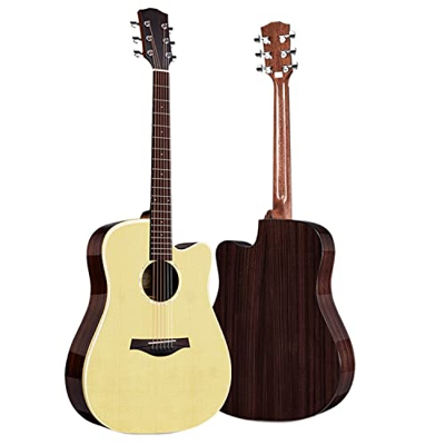 SheIRin Chitarra Acustica a 6 Corde Kit per Principianti Guitarra Acustica Bundle con Set di Chitarra per Studenti, Bambini, Adulti