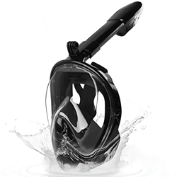Set da Snorkeling per Bambini, Maschera da Snorkeling Maschera Subacquea panoramica a 180 Gradi con Supporto per Fotocamera Sportiva Rimovibile Masche precio