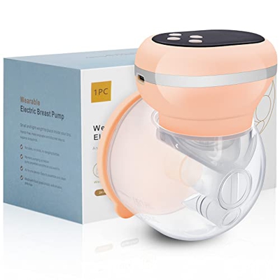 ASHINER - Pompa elettrica portatile per allattamento al seno, kit essenziale per allattamento al seno per bambini