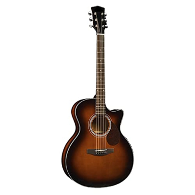 SheIRin Chitarra Acustica con Top in Abete Massiccio 41 Pollici Chitarra per Principianti con Borsa Imbottita, Corde, Plettri, sintonizzatore, Cinturi