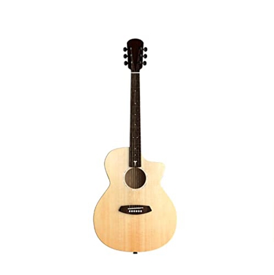 SheIRin 41 Pollici Full Size per Principianti Junior Chitarra Elettrica Acustica Bundle Top in Abete per Adulti con Gig Bag Cinghia Corde Tuner Picks 