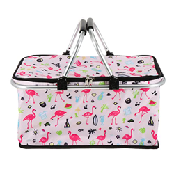 Collapsible Picnic Bag Foldable Lunch Basket Outdoor Travel Large Bags Outdoor Basket (Color : A) en oferta