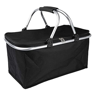 Collapsible Market Basket Foldable Shopping Basket Cooler Insulated Picnic Baskets with Handle for Outdoor Camping BBQ Travel Outdoor Basket (Color : 