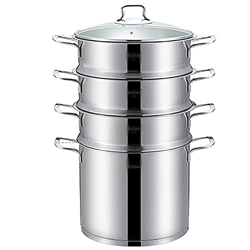 Pentola A Vapore per Uso Domestico in Acciaio Inossidabile 304 Addensato per Cottura A Vapore A Vapore Panini, Fornello A Induzione Fornello A Gas con características