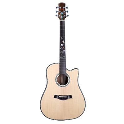 SheIRin Chitarra Acustica da 41" per Principianti, Adulti, Adolescenti, Full Size, Guitarra Acustica, con Custodia, accordatore, Plettri, Corde, capot