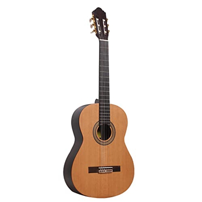 SheIRin Chitarra Acustica con Top in Pino Coreano Solido, Pacchetto Naturale con Custodia, accordatore, Cinturino, Corde, Plettri e Panno per lucidatu