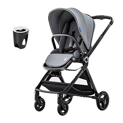 ELITTLE Passeggino Leggero EMU, Passeggino Compatto Pieghevole con Manico Regolabile in Altezza, Passeggino con Cabina di Guida Girevole, Passeggino L en oferta