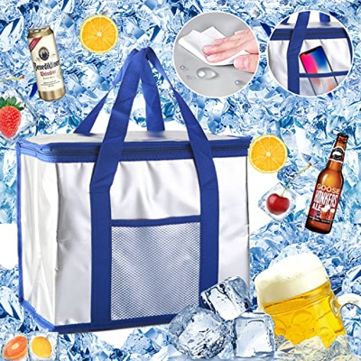 Borsa Frigo Piccole Pieghevole,Borsa Frigo da Spiaggia,Borsa Frigo Piccola Pranzo Ufficio,Borsa Frigo Porta Pranzo Grande,Borsa Frigo Porta Pranzo Gra