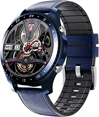 Smartwatch da Uomo con Temperatura corporea, chiamate Bluetooth, Impermeabile IP67, cardiofrequenzimetro, Monitor della Pressione sanguigna, rilevamen