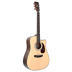 SheIRin Chitarra Acustica Acustica in Abete a grandezza Naturale con Spalla mancante per Principianti Adulti Studenti con Kit di Base per destri, 41 P en oferta