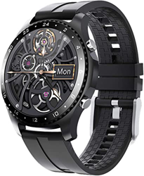 Smartwatch da Uomo con Temperatura Corporea, Chiamate Bluetooth, Impermeabile IP67, Cardiofrequenzimetro, Misuratore di Pressione Sanguigna, Rilevamen precio