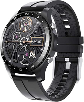 Smartwatch da Uomo con Temperatura Corporea, Chiamate Bluetooth, Impermeabile IP67, Cardiofrequenzimetro, Misuratore di Pressione Sanguigna, Rilevamen