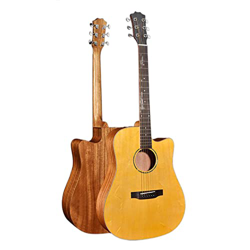 SheIRin Chitarra Acustica Acustica a grandezza Naturale in Abete Rosso per Studenti Principianti Adulti con Kit avanzato per destrimani, 41 Pollici, G características