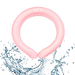 OZBIR Tubo di Raffreddamento del Collo, Riutilizzabili Neck Cooler, Wearable Cooling Ring for Neck, for Summer Outdoor Sports,(Rosa),One Pink precio